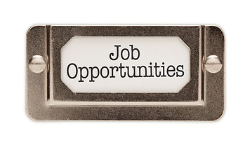 Image showing Job Opportunities File Drawer Label