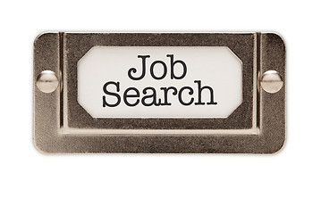 Image showing Job Search File Drawer Label