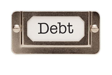 Image showing Debt File Drawer Label