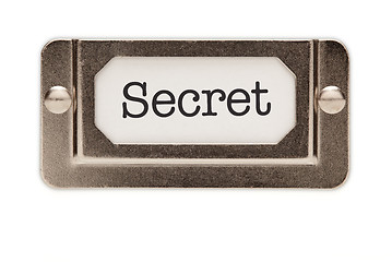 Image showing Secret File Drawer Label