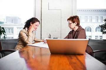 Image showing Working businesswomen