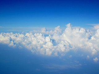 Image showing white clouds on the blue sky 