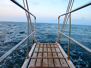 Image showing sea from the boat