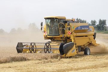 Image showing harvester in the corn