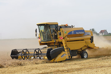 Image showing harvester in the corn