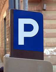 Image showing Parking sign