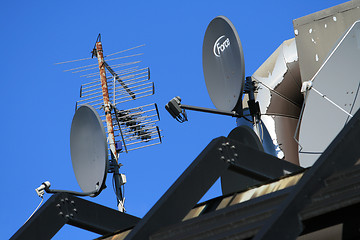 Image showing Satelite dishes