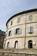 Image showing medieval architecture bonifacio corsica