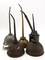 Image showing Old Oil Cans