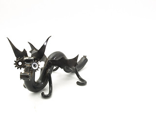 Image showing Metal Dragon Sculpture