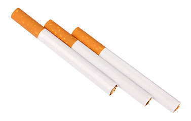 Image showing Three cigarettes with filter