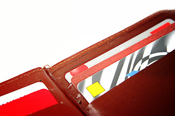 Image showing Brown leather wallet