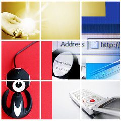 Image showing Colorful communication collage.