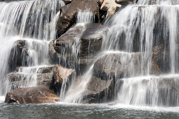 Image showing Waterfall, slow shutter speed