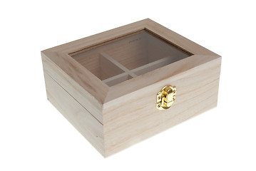Image showing Small Wooden jewell box closed