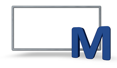 Image showing letter m