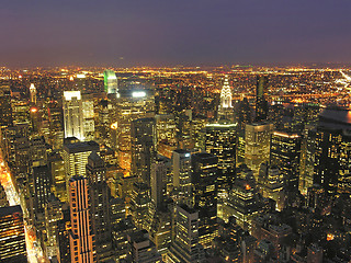 Image showing Night View of New York City