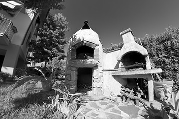 Image showing Oven in a Tuscan Garden, Central Italy