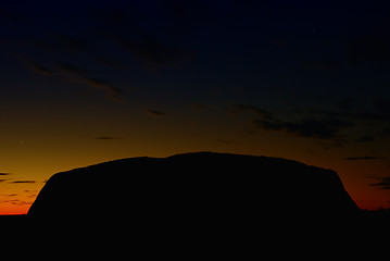 Image showing Lights of Ayers Rock, Australia