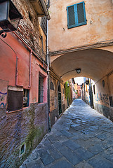 Image showing Typical Ancient Building in Pisa