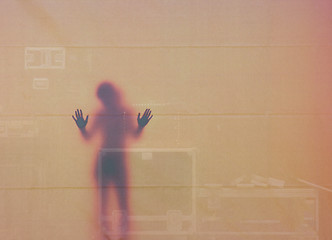 Image showing Woman at the Wall, Sweden