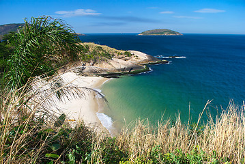 Image showing Crystalline desert beach in Niteroi, Rio de Janeiro, Brazil