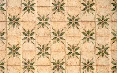 Image showing Traditional Portuguese glazed tiles