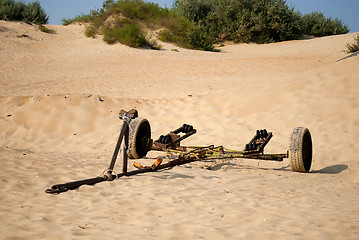 Image showing an abandoned trolley