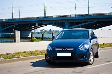 Image showing Blue car