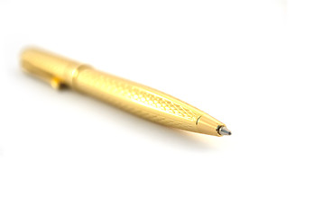 Image showing The golden pen