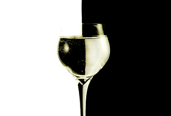 Image showing Two glasses with water