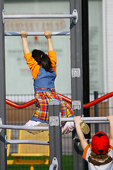 Image showing children on a playground