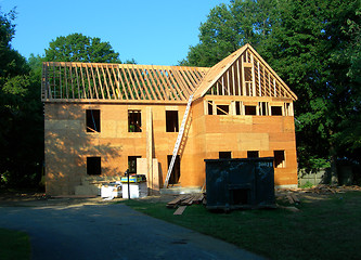 Image showing house under construction