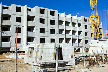 Image showing Construction of an apartment hous