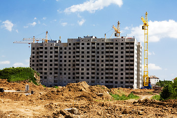 Image showing Construction of an apartment hous