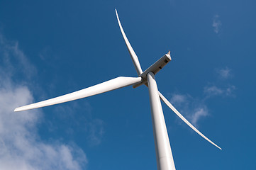 Image showing Detail of modern wind turbine