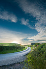 Image showing Evening road home