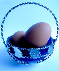 Image showing eggs in the vase