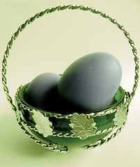 Image showing eggs in the vase