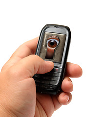 Image showing mobile phone in hand