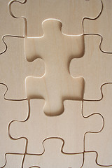 Image showing Wooden Jigsaw