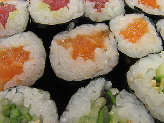 Image showing Sushi rolls