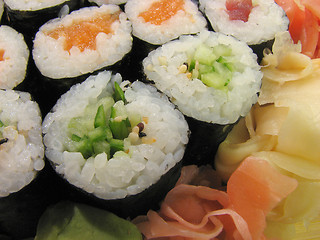 Image showing Sushi rolls