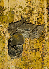 Image showing Closeup of an old wall