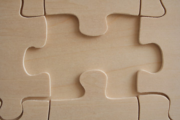 Image showing Wooden Jigsaw