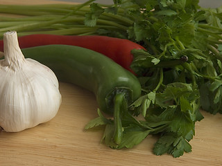 Image showing ChiIli, garlic & parsley I