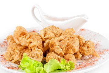 Image showing Deep-fried tiger shrimp