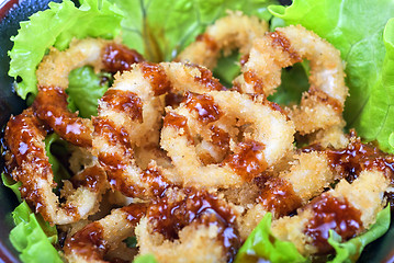 Image showing Deep-fried squid