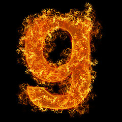 Image showing Fire small letter G