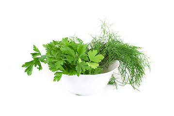 Image showing dill and parsley